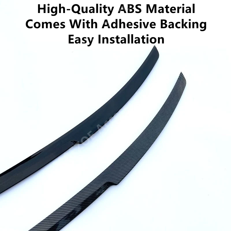 For XPENG P7 20-24 ABS Carbon Fiber Pattern Tail Wing,Car Exterior Modification Protection Accessories Refit