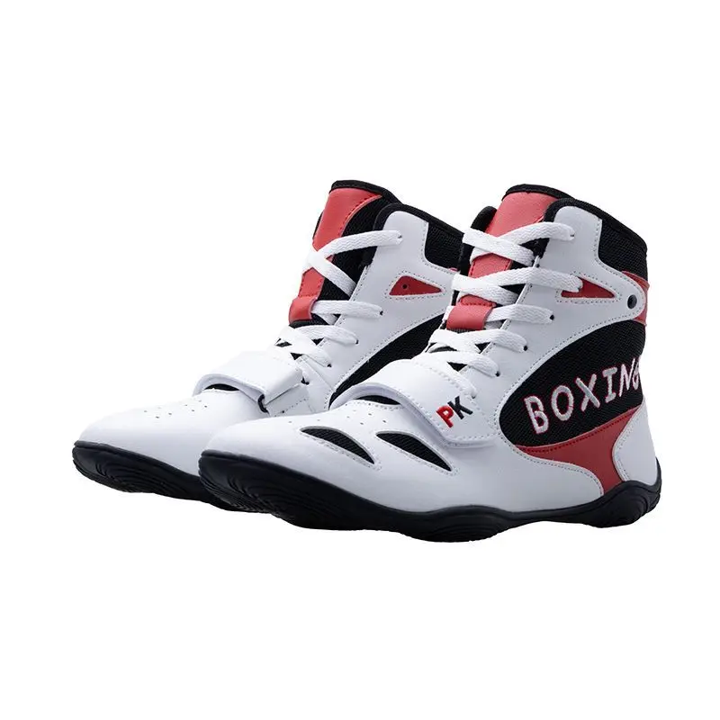 2026 New Trend Wrestling Boots Men Big Size 47 Boxing Sneakers Men Good Quality Men Fighting Shoes Mid-Top Man Gym Training Shoe