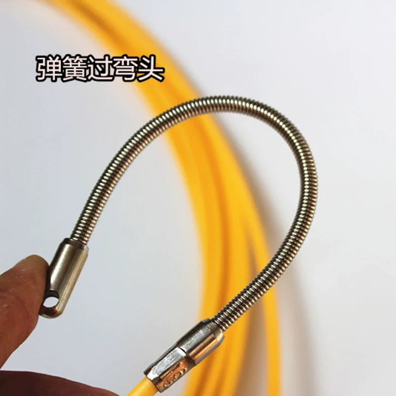Wire Threader Electrician Fiber Optic Right Angle Bend Pipe Threader Household Concealed Installation Wire Pulling Tool