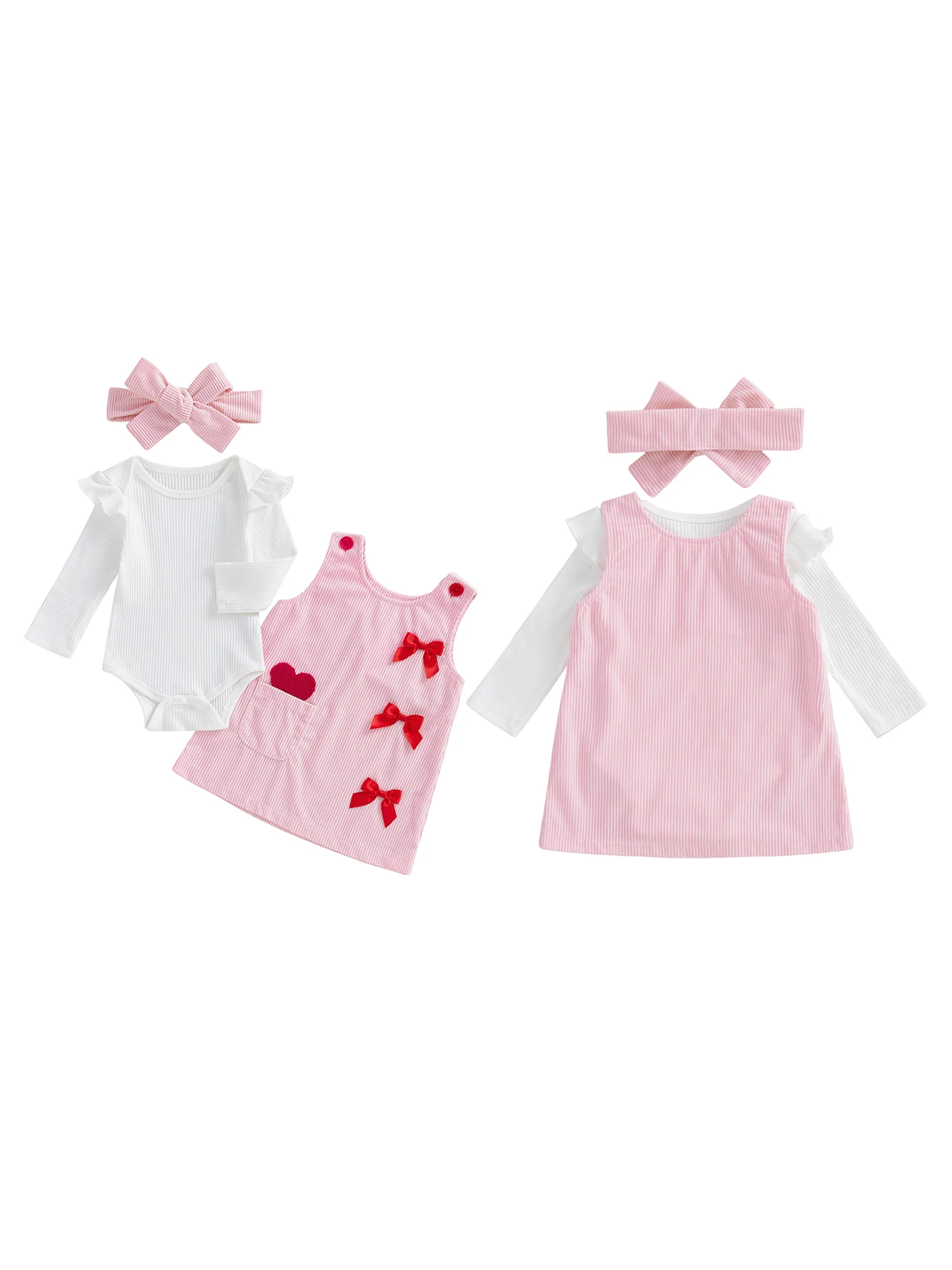 

Toddler Boy Valentine’s Day Outfits Short Sleeve Shirt Suspender Pants Bow Tie Set with Suspenders and Bowtie
