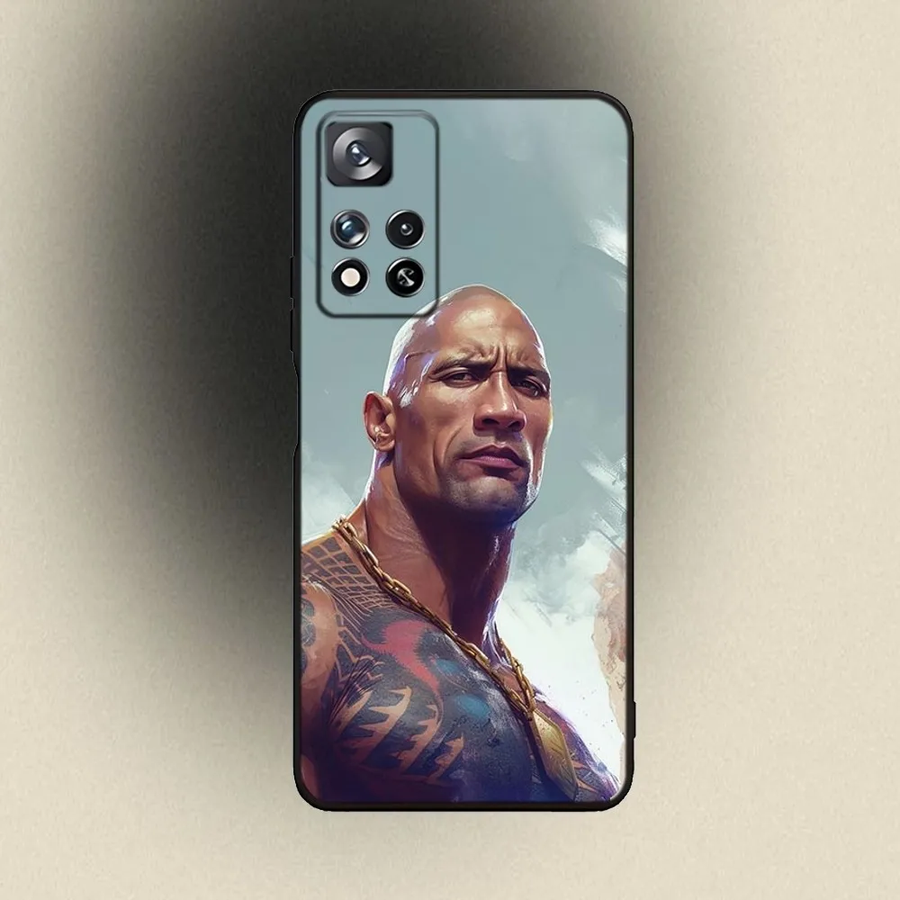 The R-Rock D-Dwayne Johnson Phone Case For Samsung Galaxy A20,A21s,A22,A31,A32,A52,A53,A72,73,A80,A91 Soft Black Cover