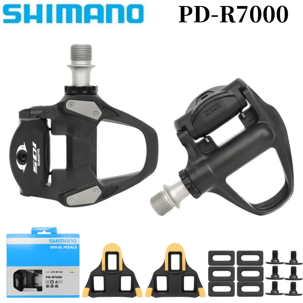 SHIMANO 105 PD R7000 Road Bike Pedal Carbon Self-Locking Pedals With SH11 Cleats SPD-SL R540 Bicycle Part Pedals ﻿