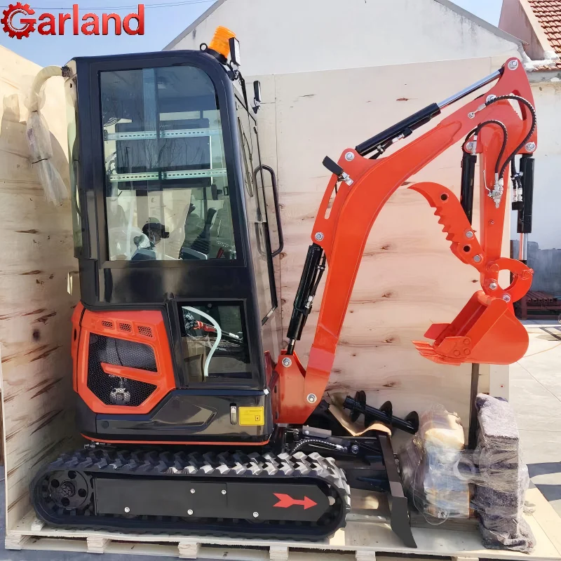 Hot-selling High-quality Mini Excavator  1Ton 1.8Ton to 2.5Ton Digger Euro5 CE EPA Small Crawler Excavator For Farm Planting