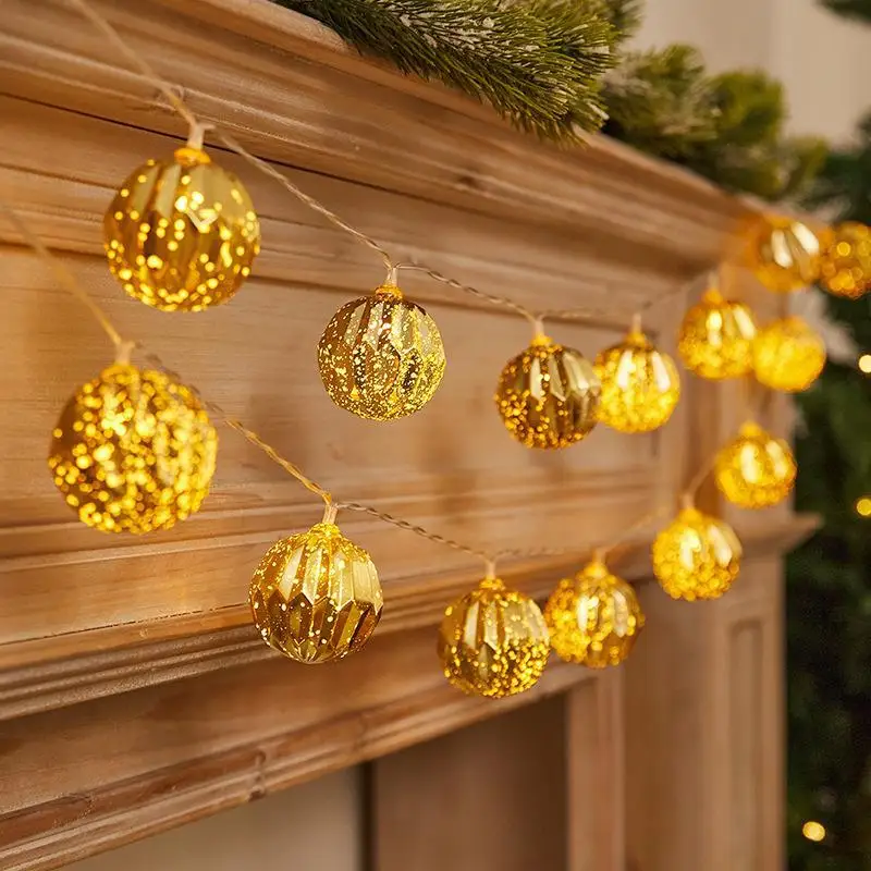 Christmas Tree Decoration Balls String Lights For Indoor Battery/Usb Operated Hanging Lamp Festival Decor Lights Outdoor 604