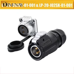 500V 12V / 24V IP67 round plug, socket, connector plug with cover waterproof