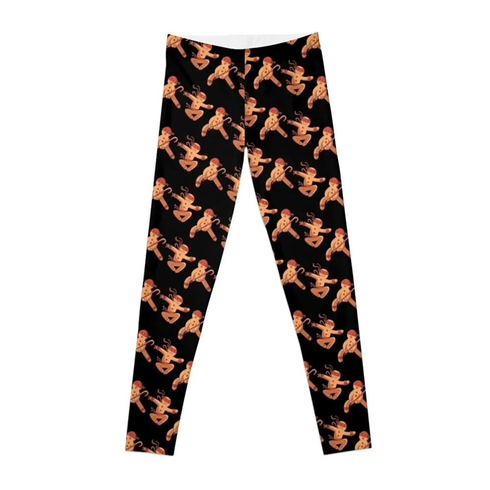 

Ninja gingerbread fight. Leggings harem pants Sports female fitness set gym Womens Leggings