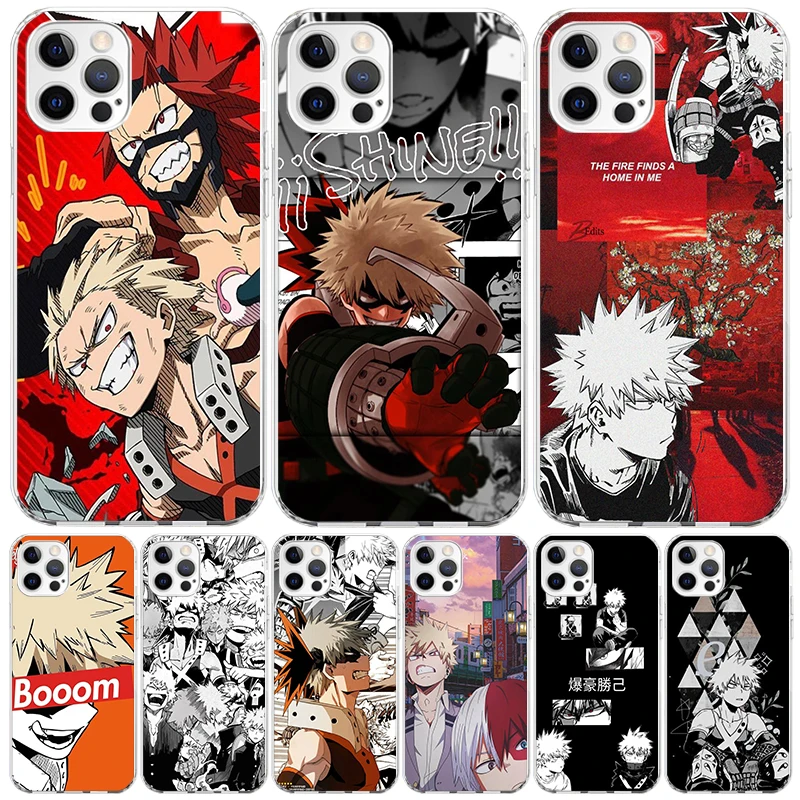 My Hero Bakugou Katsuki Case Phone Cover for Apple iphone 16 15 14 13 12 Mini 11 Pro Max X XS XR 7 Plus 8 + SE 2020 Trend Fundas