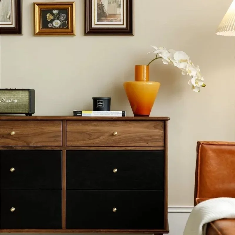 American Walnut Six Bucket Bedroom Entrance Locker