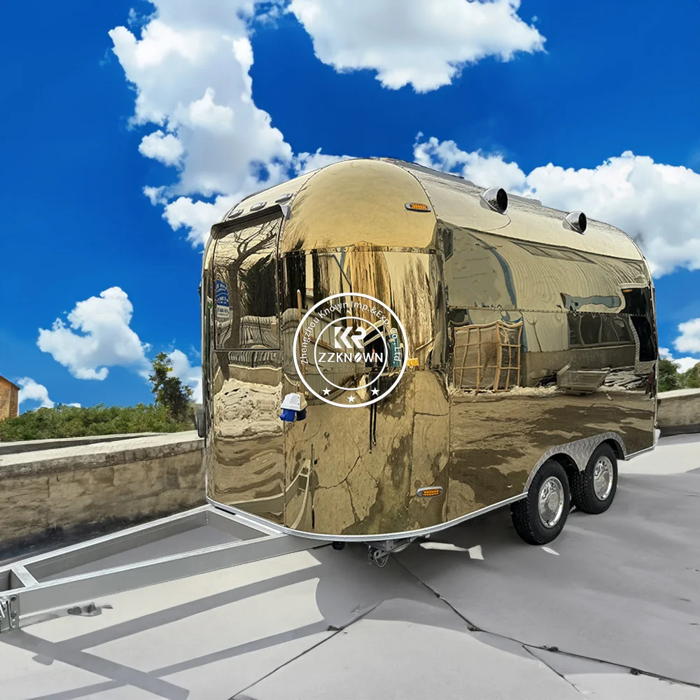 Trailer de concessão de caminhão de comida 2025 Carrinho de comida móvel ao ar livre para negócios de barraca de comida de festival