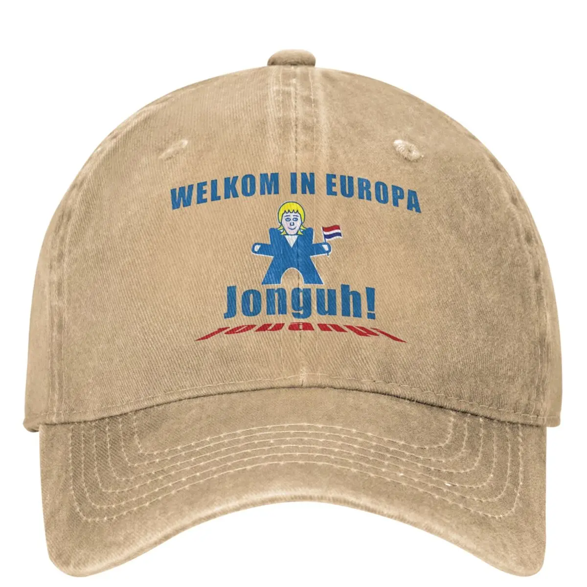 Vintage Europapa Joost Klein Eurovisions 2024 Baseball Caps Men Women Distressed Denim Washed Snapback Hat Outdoor Hats Cap