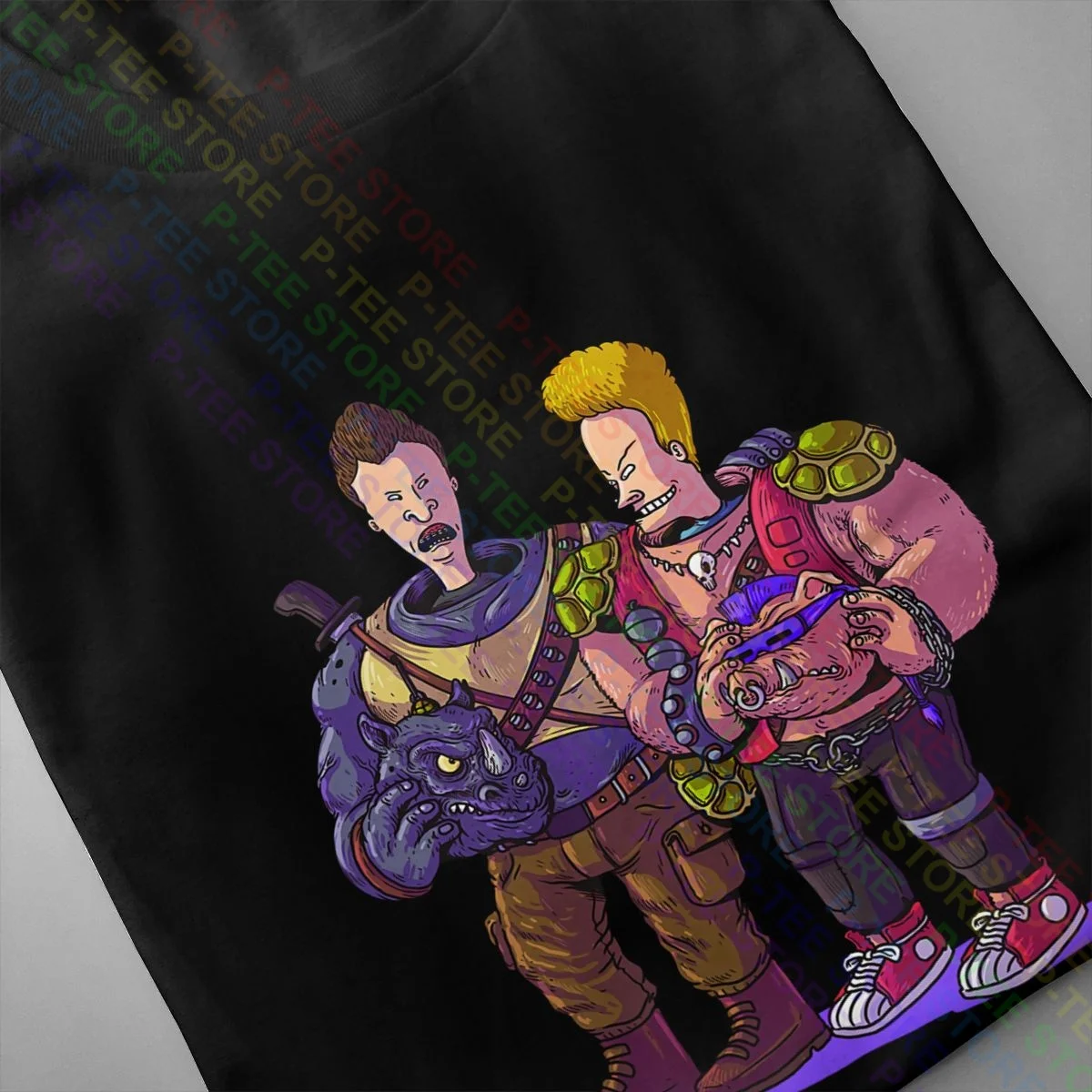 Bebop And Rocksteady Icons As Beavis And Butt-Head Shirt T-shirt Pop Casual Vintage Best Seller Tee