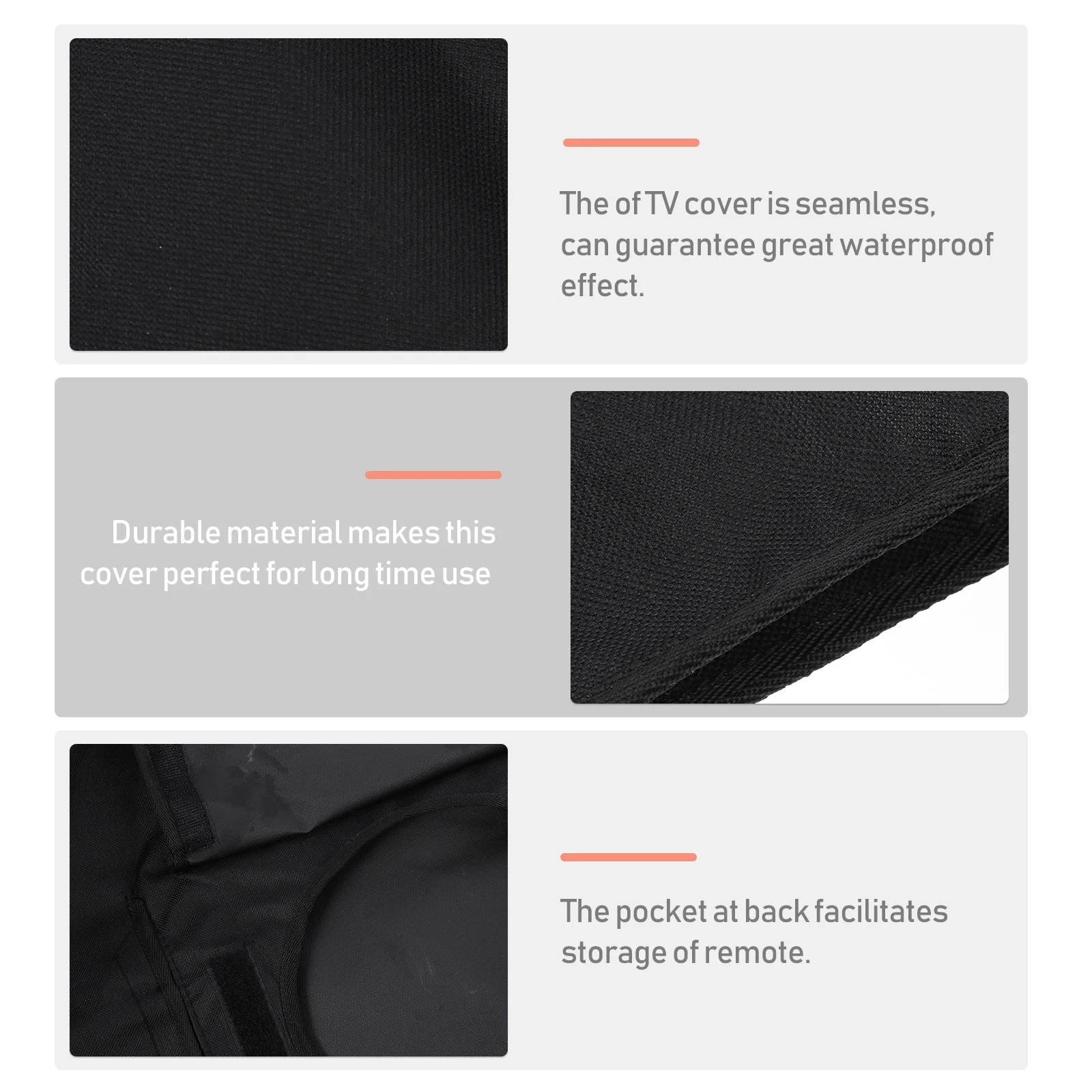 

Waterproof Cover -32inch Protector Seamless Weatherproof Flat Screen Protector Durable Television Cover