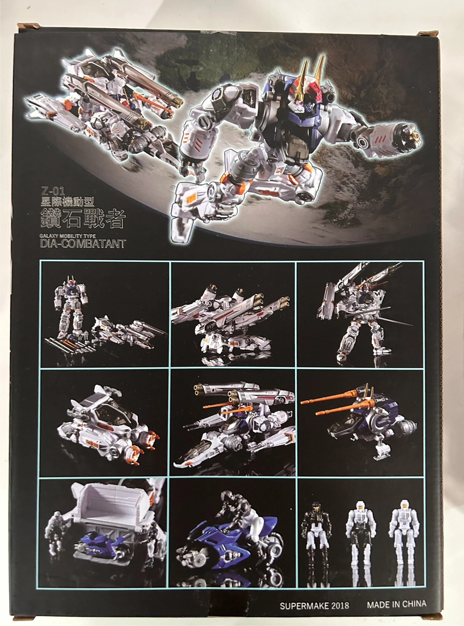 Z-01 Z01 KO Diaclone DA-06 Da06 Galaxy Mobility Tipo Dia-combatante Brinquedos transformadores