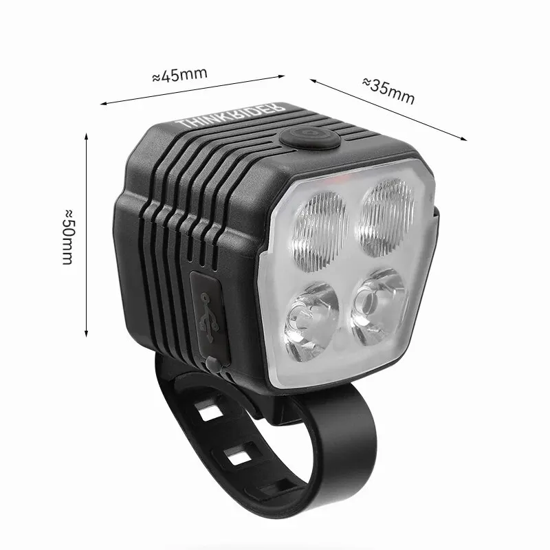 ThinkRider 300LM Bike Light Front Lamp USB Rechargeable T6 LED 380mAh Bicycle Light Waterproof Headlight Bike Accessories