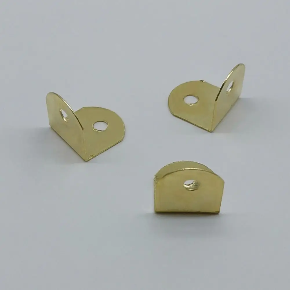 100Pcs Stainless Angle Bracket Small L Shape Corner Repair Brace Mini Shape Picture Brackets Furniture Connecting Parts