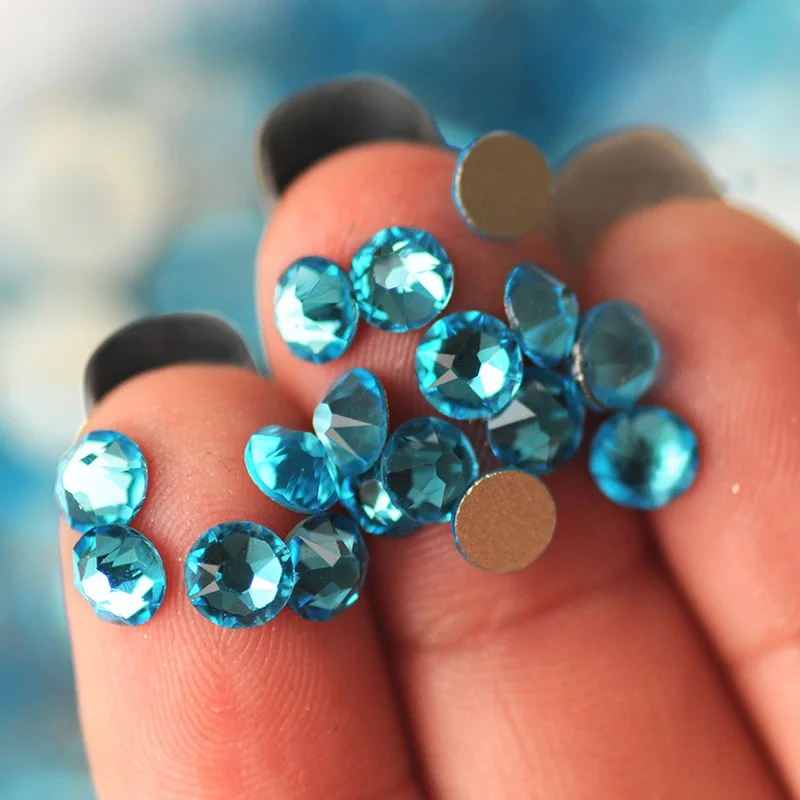 288 Stück SS16 SS20 Pubrilex 2088NOHF Glitzer-Nagelkunst-Strasssteine, flache Rückseite, nicht heißklebend, Kristall für Kleidungsstücke und Schmuckdekoration – Detail 4