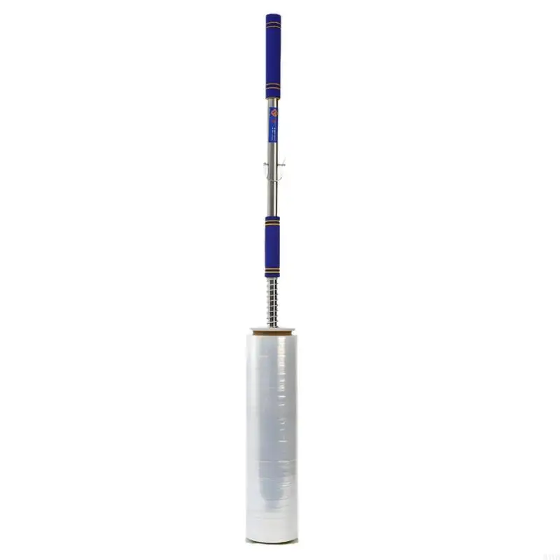 Extended Reach Stretch Wrap Dispenser Adjustable From 34 To 49 Inches For Smooth Load Wrapping M4YD