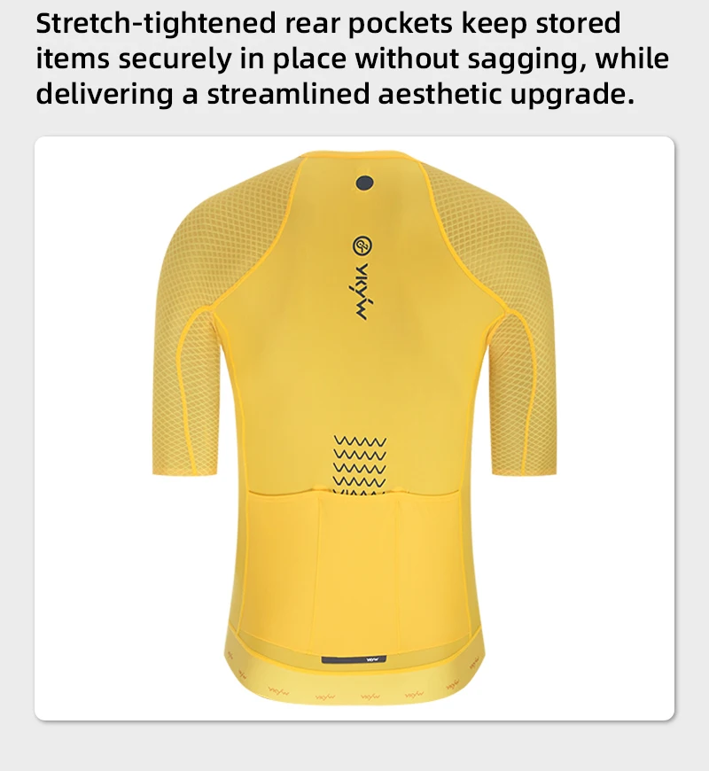 YKYWBIKE Herren Radtrikot 2026 Sommer Kurzarm Fahrradshirt Pro Rennrad Trikot Top Radsportbekleidung MTB – Detail 13