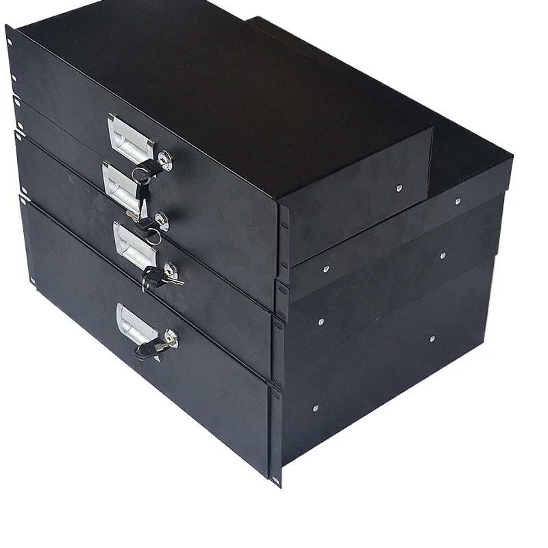 tiroir-2u-de-19-pouces-avec-serrure-nouvel-standard-compatible-avec-l'etui-de-vol-abs-l'etui-pour-microphone-l'armoire-1u-3u