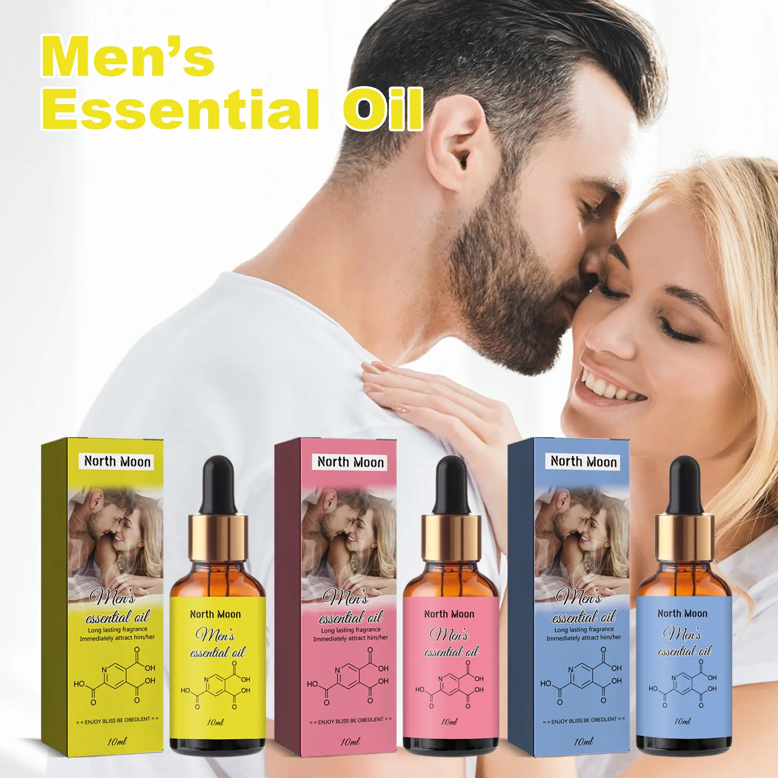 Pheromone Body Essential Oil Fresh Body Lasting Fragrance Essential Oil for Men and Women Niche Flirtatious Attraction Perfume