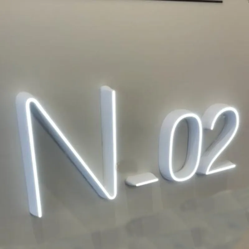 Letras LED acrílicas completas personalizadas, letrero LED para tienda, publicidad, nombre del negocio, letreros de nombre de la tienda