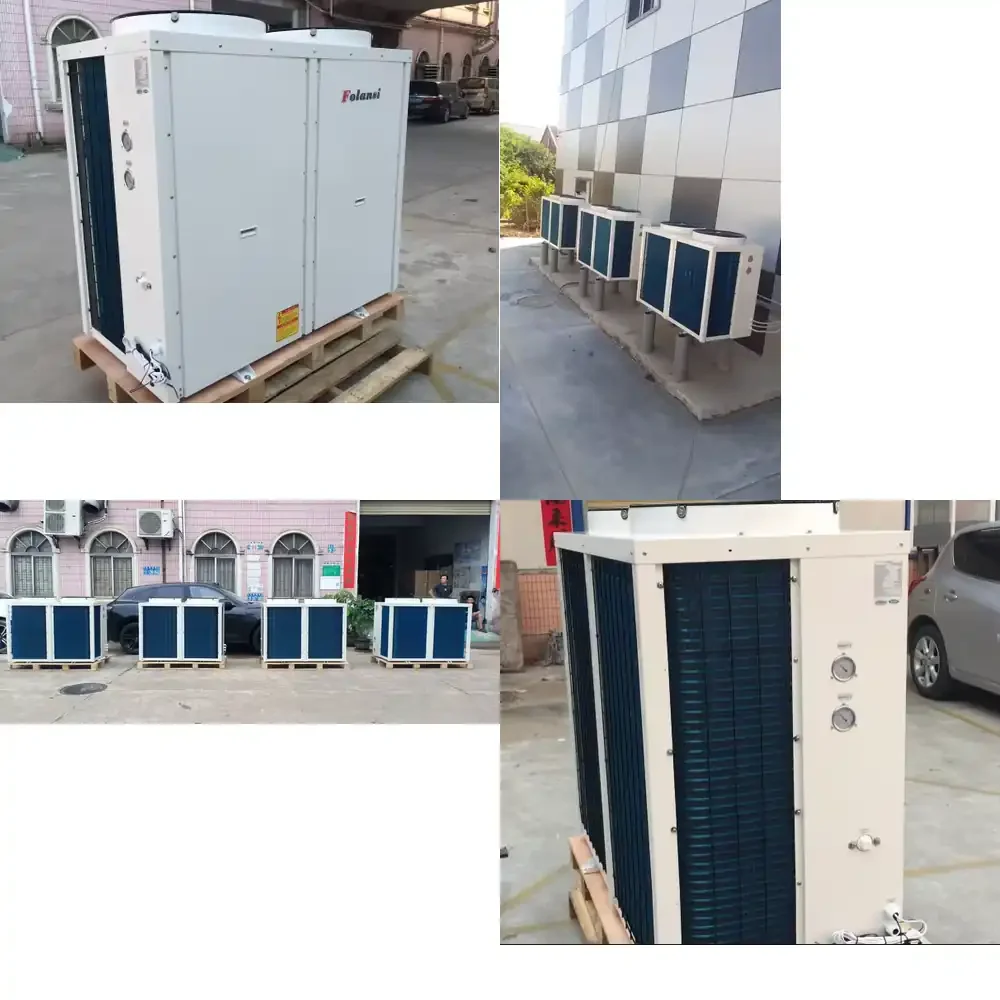38KW air source heat pump air-to-water heat pump 60 degree heating and cooling Wifi control and domestic hot water