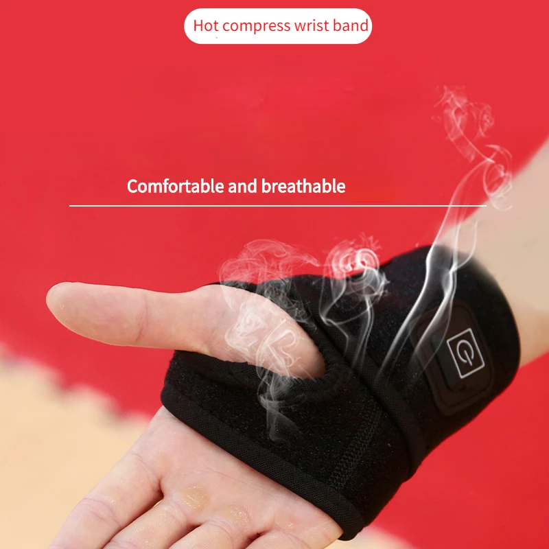 Hot Compress Wrist Band For Male And FemaleWarmth Sprain Tendon Sheath Mouse Hand USB Electric Heating Pulse heating wrist guard