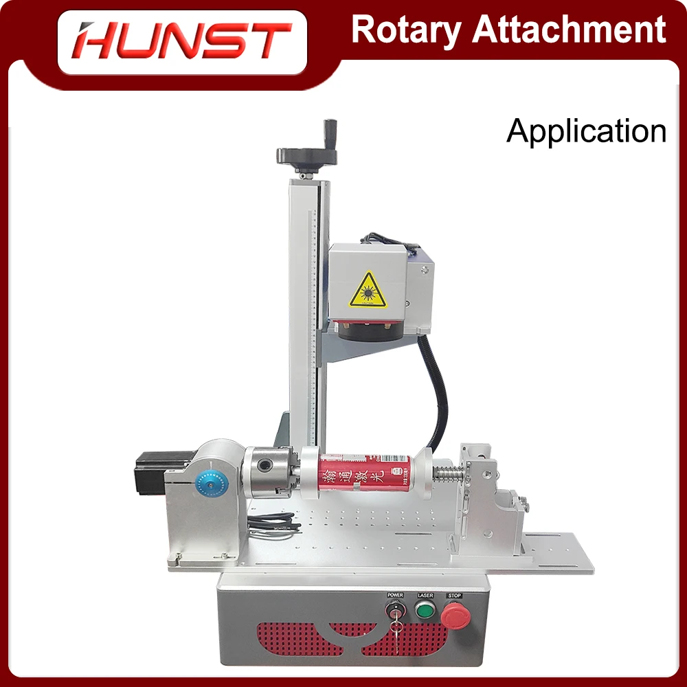 Hunst RA-D80A Rotary Axis 3jaw Worktable + Activity Tailstock Indexing Head for CNC Laser Marking and Engraving Machine