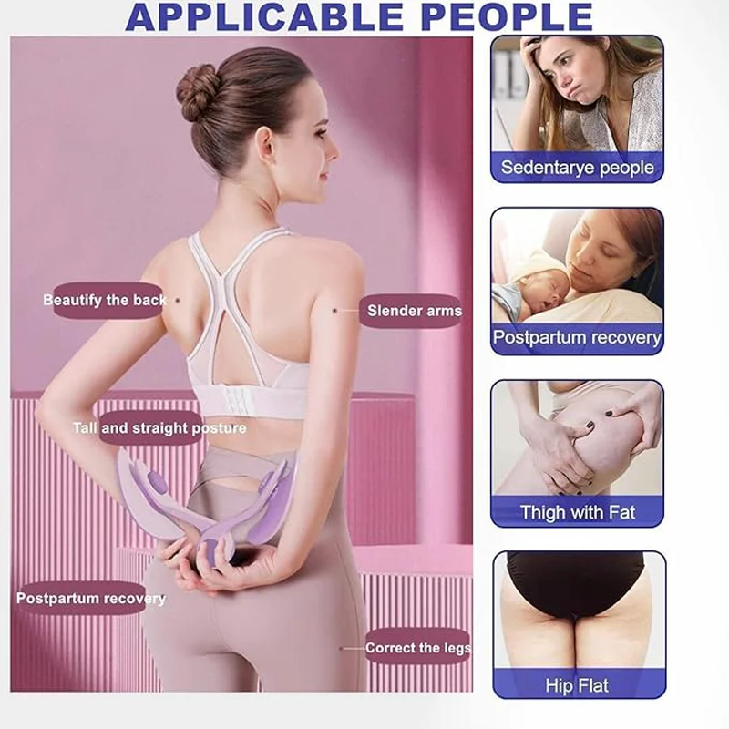 Pelvic Floor Muscle Trainer Leg Trainer Pelvic Floor Muscle Repair Using Hip Curling Training Leg Clamp Muscle Training