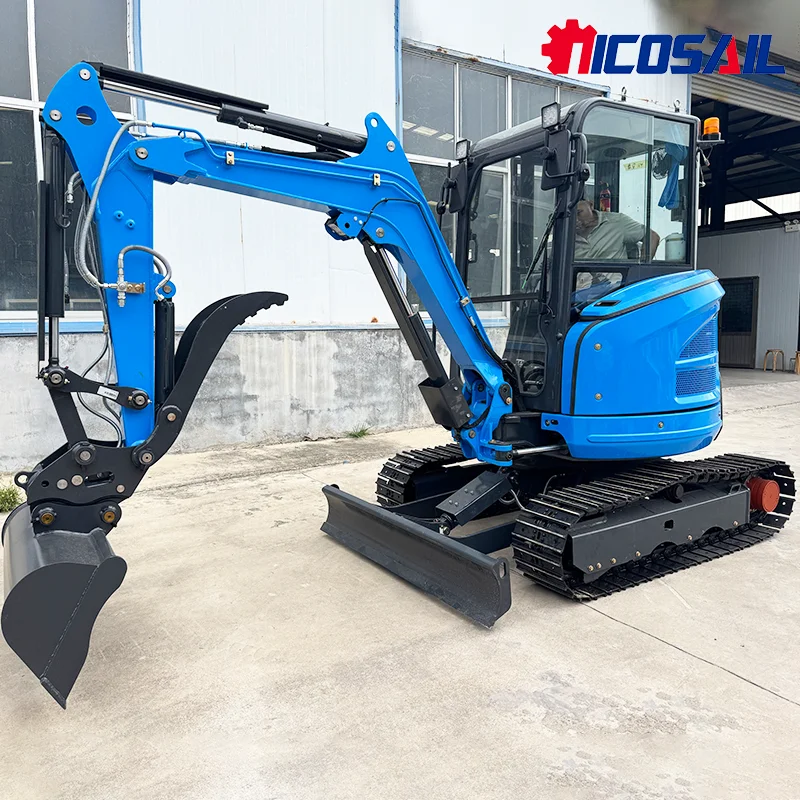 

FREE SHIPPING Mini Excavator 2.6 Ton Farm Kubota Engine Micro Digger 1.8 Ton 2 Ton Hydraulic Small Excavators Machine Prices