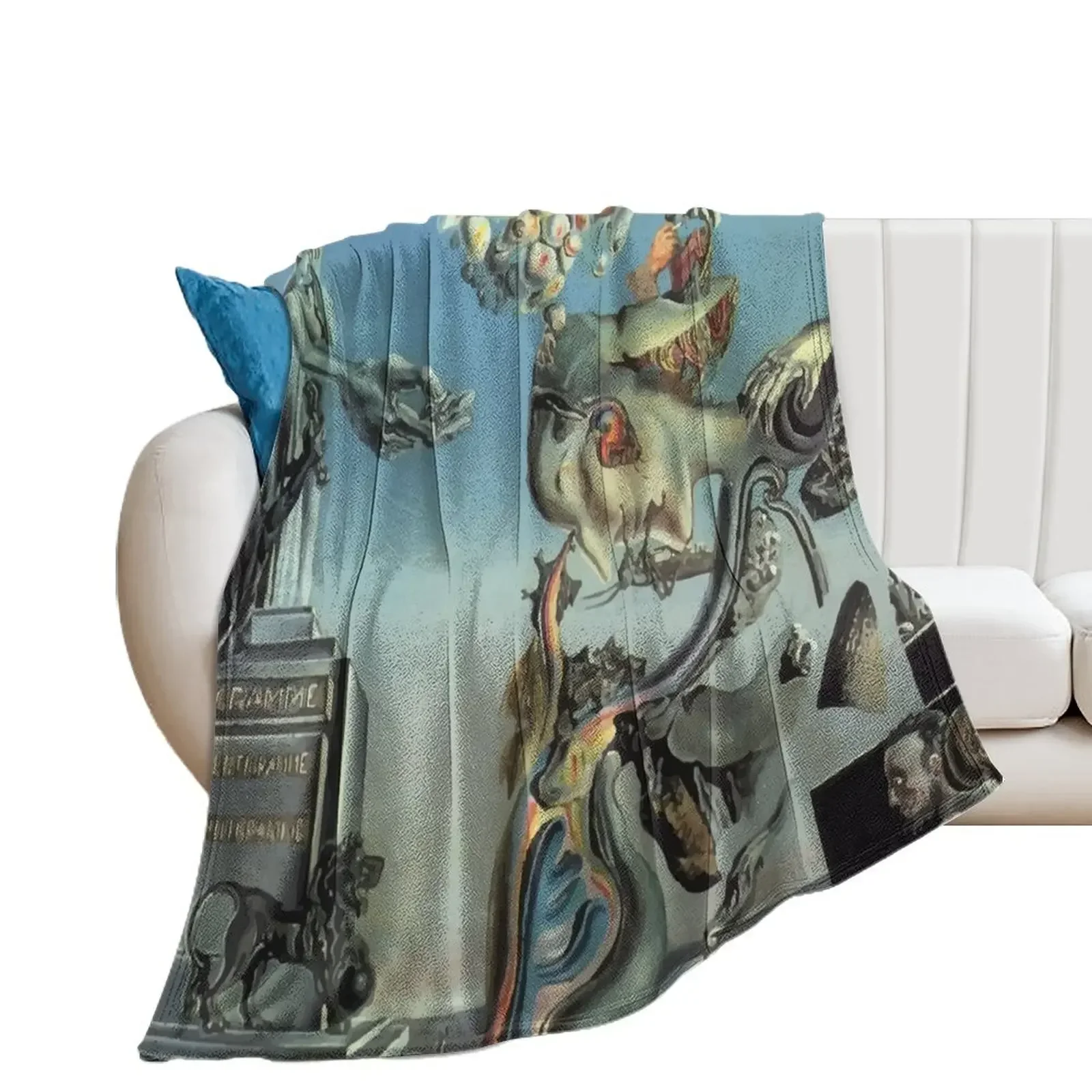 

Salvador Dali | Playing in the Dark Throw Blanket Hair Travel Extra Large Throw Summer Beddings Blankets