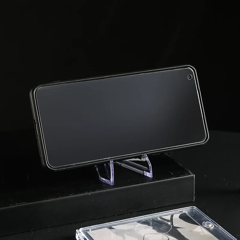 1Pcs Clear Acrylic Coin Display Stand Holders Small Easel Rack Trading Card Holder Support For Kpop Idol Card Organizer