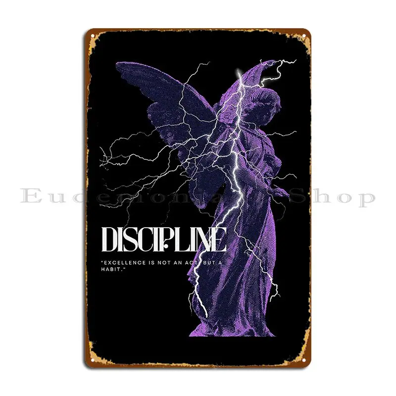 Discipline Aristotle Quote Metal Plaque Character Printing Party Club Living Room Pub Tin Sign Poster