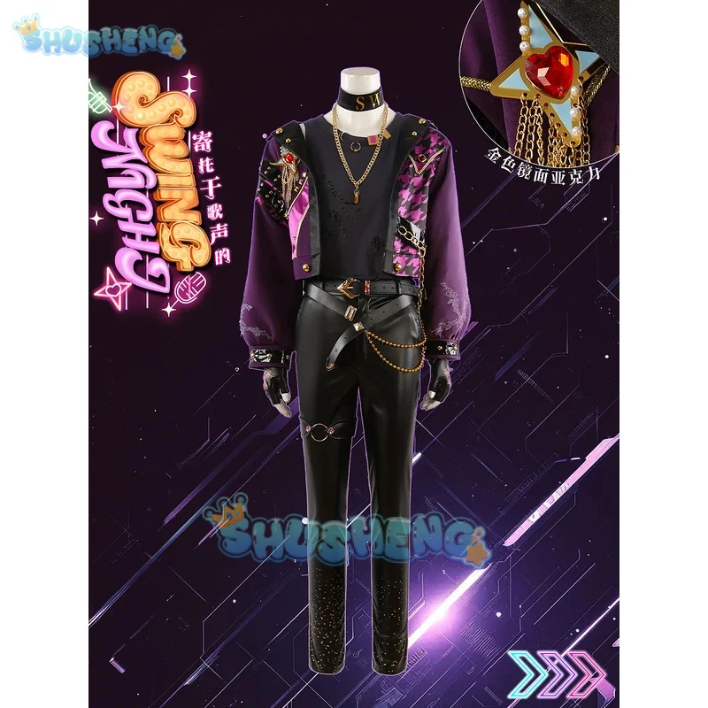 Ensemble Stars UNDEAD Swing Night Game Suit Gorgeous Handsome Uniform Cosplay Costume Halloween Party Role Play Outfit  Shusheng