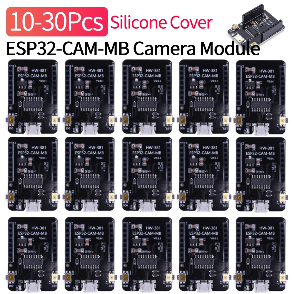 

10/20/30 шт. ESP32-CAM-MB модуль камеры CH340 последовательный порт USB макетная плата WIFI Bluetooth-совместимый для модуля ESP32-CAM