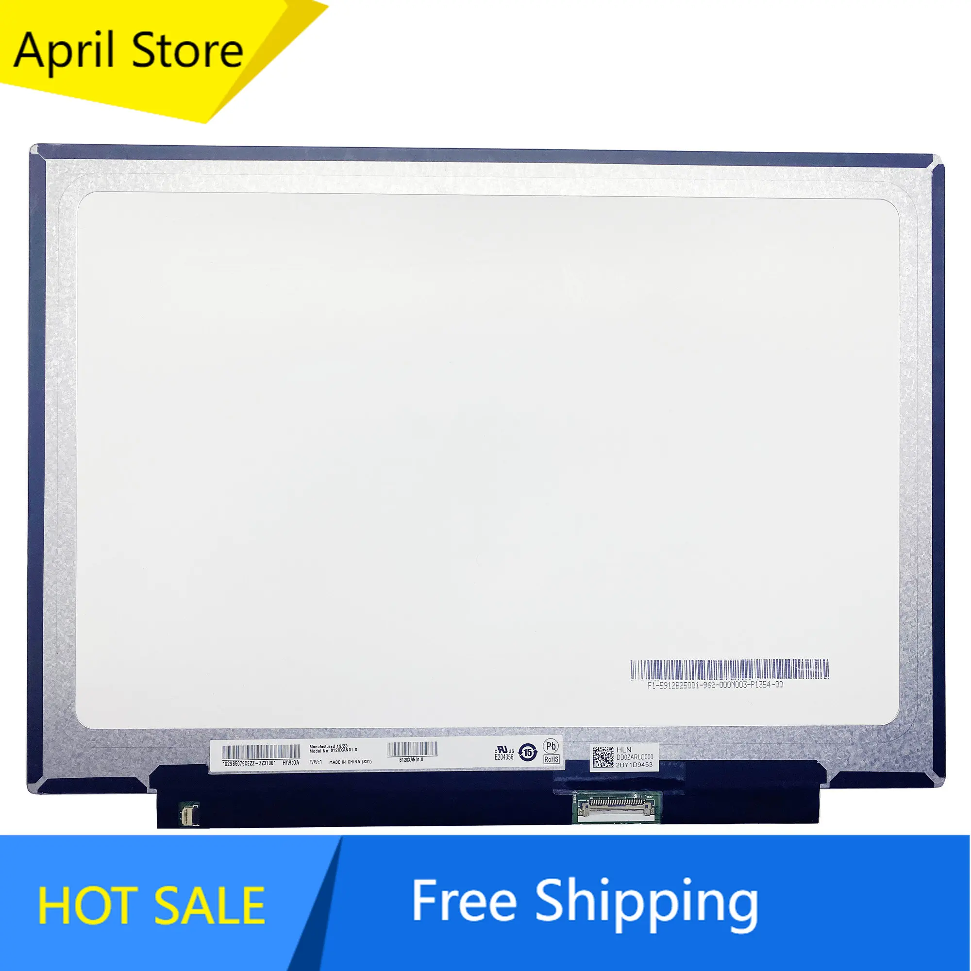 لوحة عرض LCD للكمبيوتر المحمول b120zan01.0 مقاس 12.0 بوصات طراز 1366*912 EDP