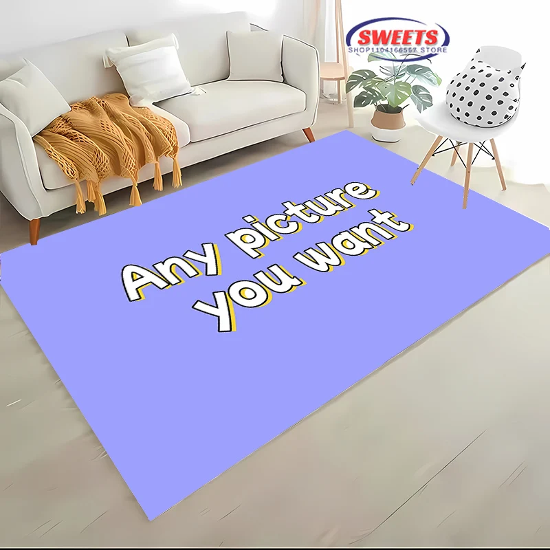 

Private Custom Carpet 3D HD Printed for Living Room Bedroom Soft Mat Sofa Doormat Floor Rug Anti-slip Decor Durable Mat Top Gift