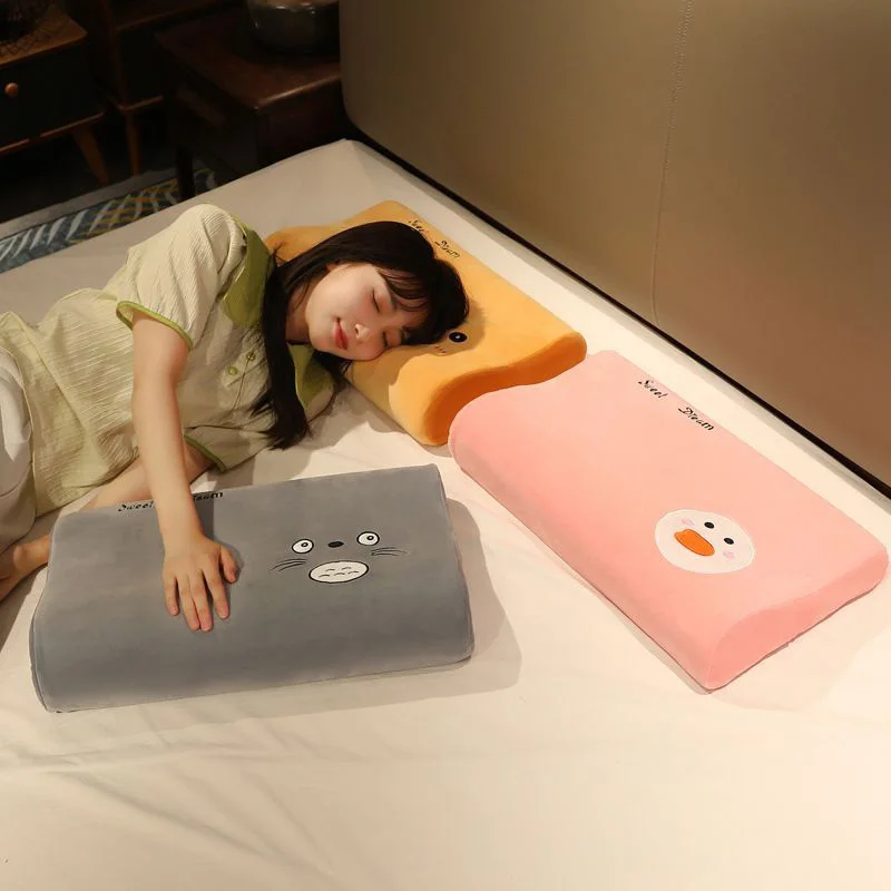 

Home Slow Rebound Neck Protection Cute Cartoon Memory Cotton Pillow Cervical Pillow Space Pillow Core Adult Student Pillow