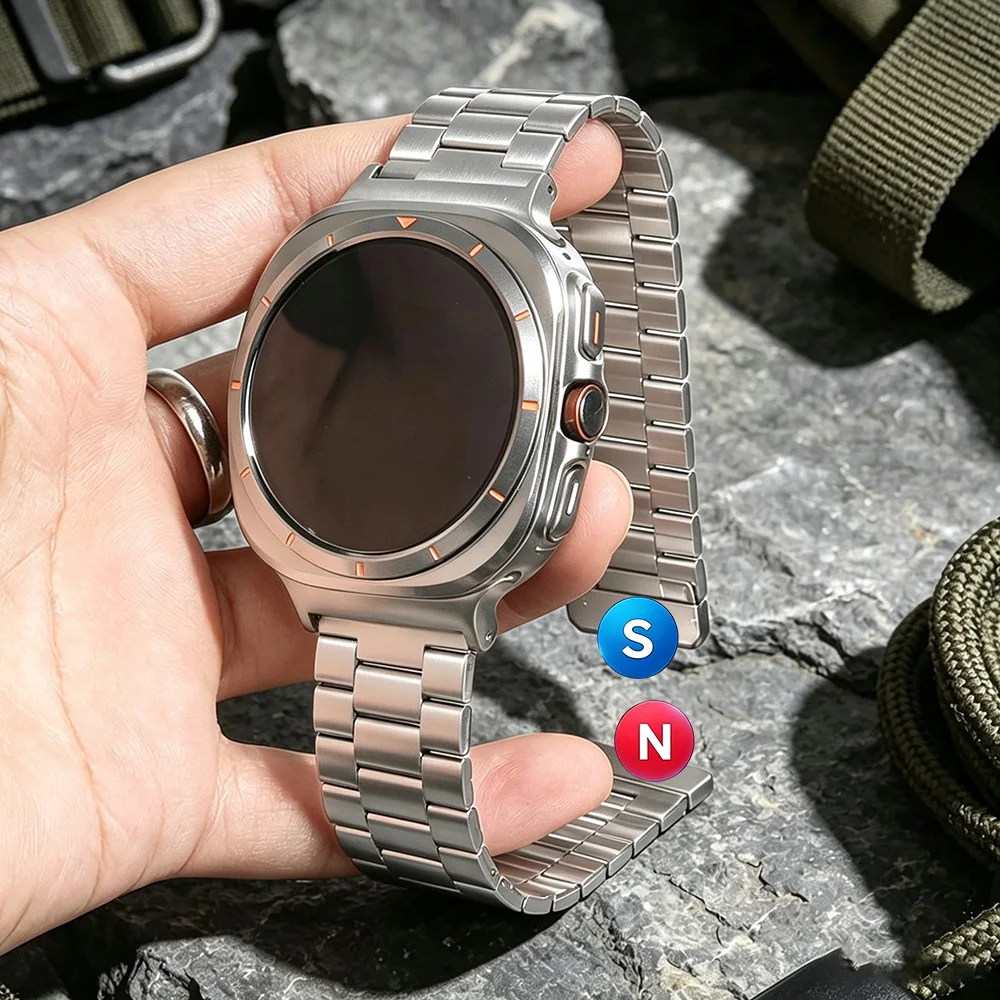 Stainless Steel Magnetic For Samsung Galaxy Watch 8 9 Classic Ultra Strap Sports Bracelet Galaxy 8 9 40/44mm 46mm 47MM Band