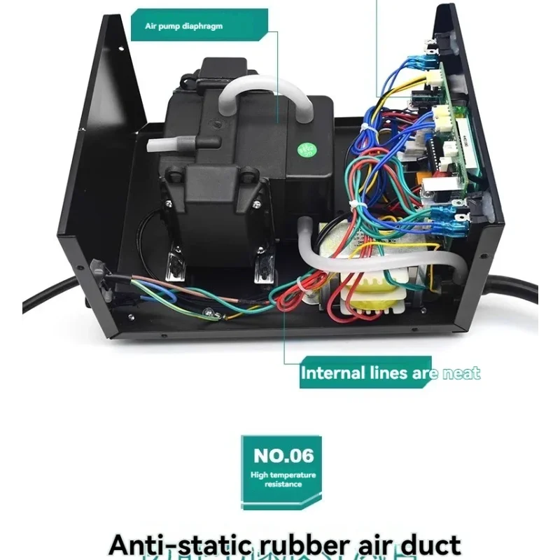 

Паяльная станция 2-в-1: электрический паяльник и термофен с двойным цифровым дисплеем для демонтажа и сварки