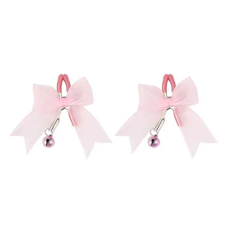 BDSM يلعب مقاطع الحلمة القوس الدانتيل مع الأجراس – لعبة الأزواج Flirty SM لتحفيز الحلمة والبظر #5