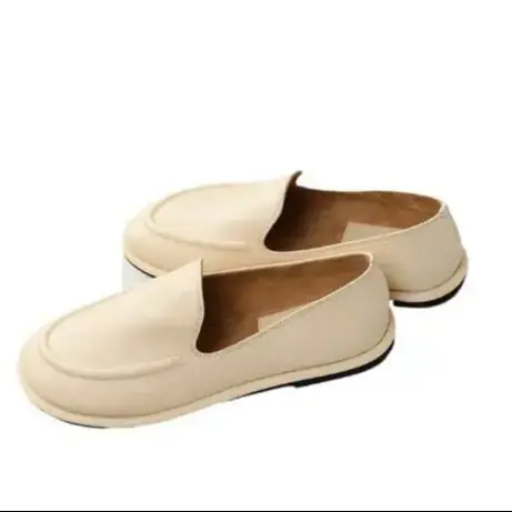 Flat Shoes Female Rubber Sewing PU Flat Shoes Female Rubber PU