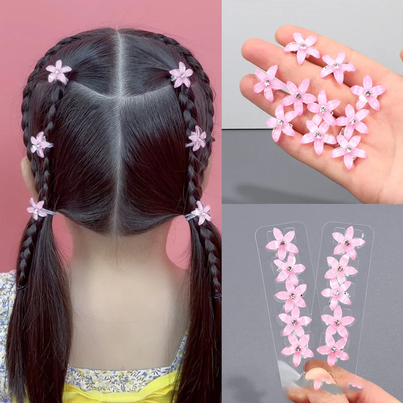 10PCS New Flower Princess Girls Lovely Hair Buckle Hairpins Children Headwear Hairgrip Hair Clips Hair Accessories