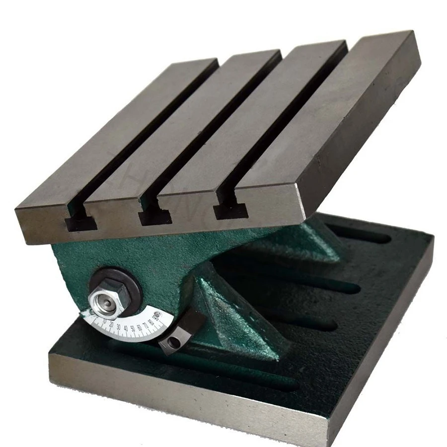 8 Inch CNC Precision Inclined Angle Table 90° Adjustable Milling Drilling Tilting Worktable