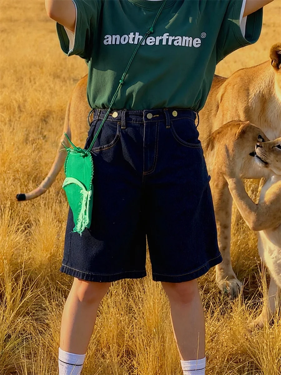 Shorts Dames Denim Stof Mujer Chic Office Lady OL Gordel comfortabel trekkoord geschikt voor thuis veelzijdig American Round