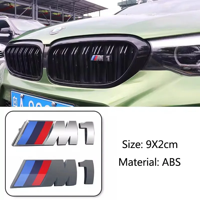 3D Car Front Grille M Badge Emblem Decoration Accessories For BMW M3 M4 M5 G42 G30 G20 E90 E90 E93 E60 F10 F07 F34 F30 F20 G05