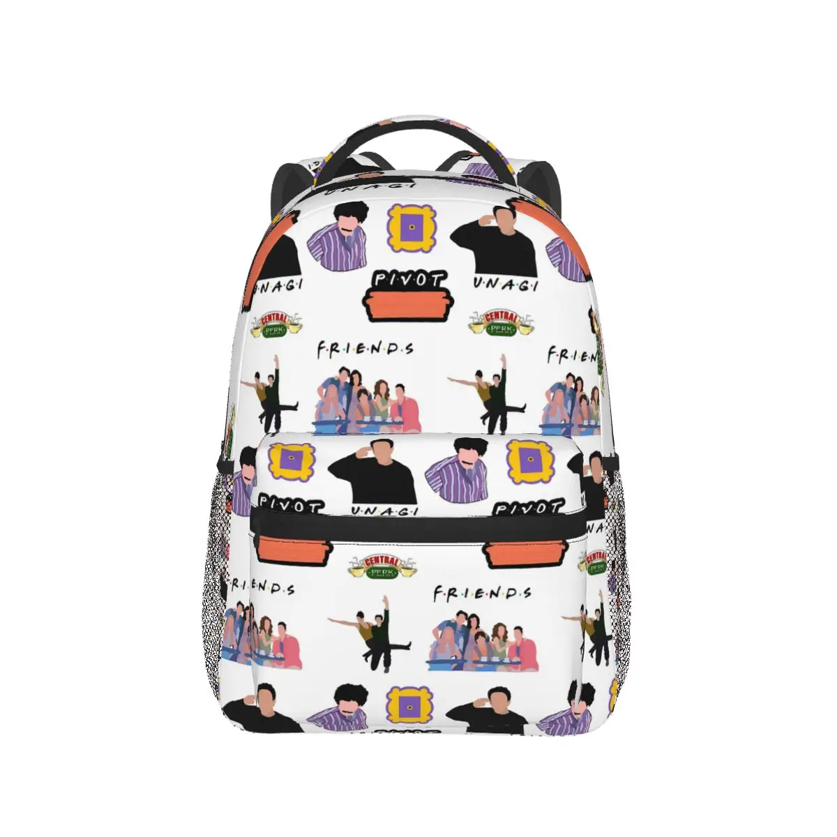 

Friends Sticker Pack Backpack Hot Sale Daypack Large Capacity Boys Girls BookBag School Bag Shoulder Bags for Men Women