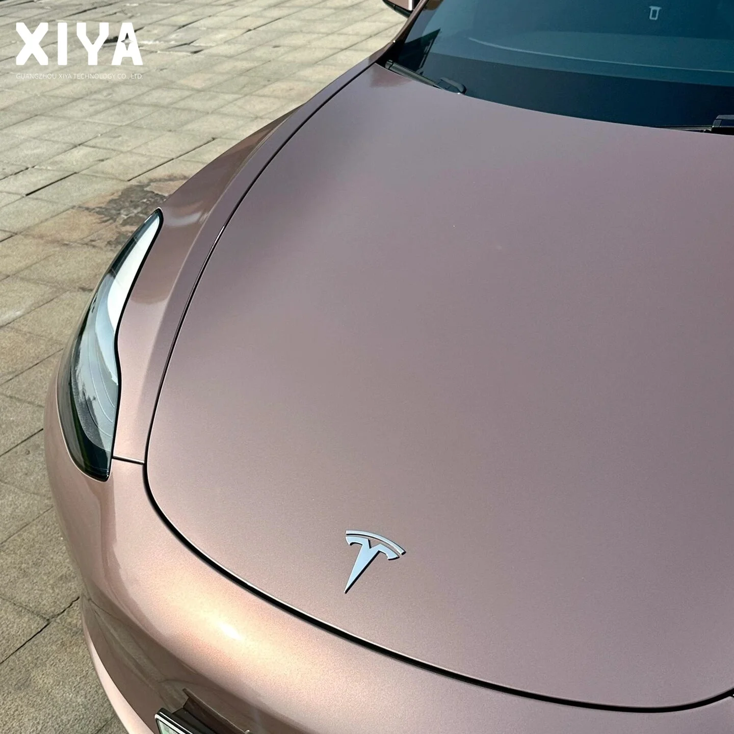 PET Frozen Berry Metallic Air Bubble Gratis Carrosserie Sticker Super Glanzende Ice Berry Roze Vinyl Car Wrapping Film Vinyl Roll