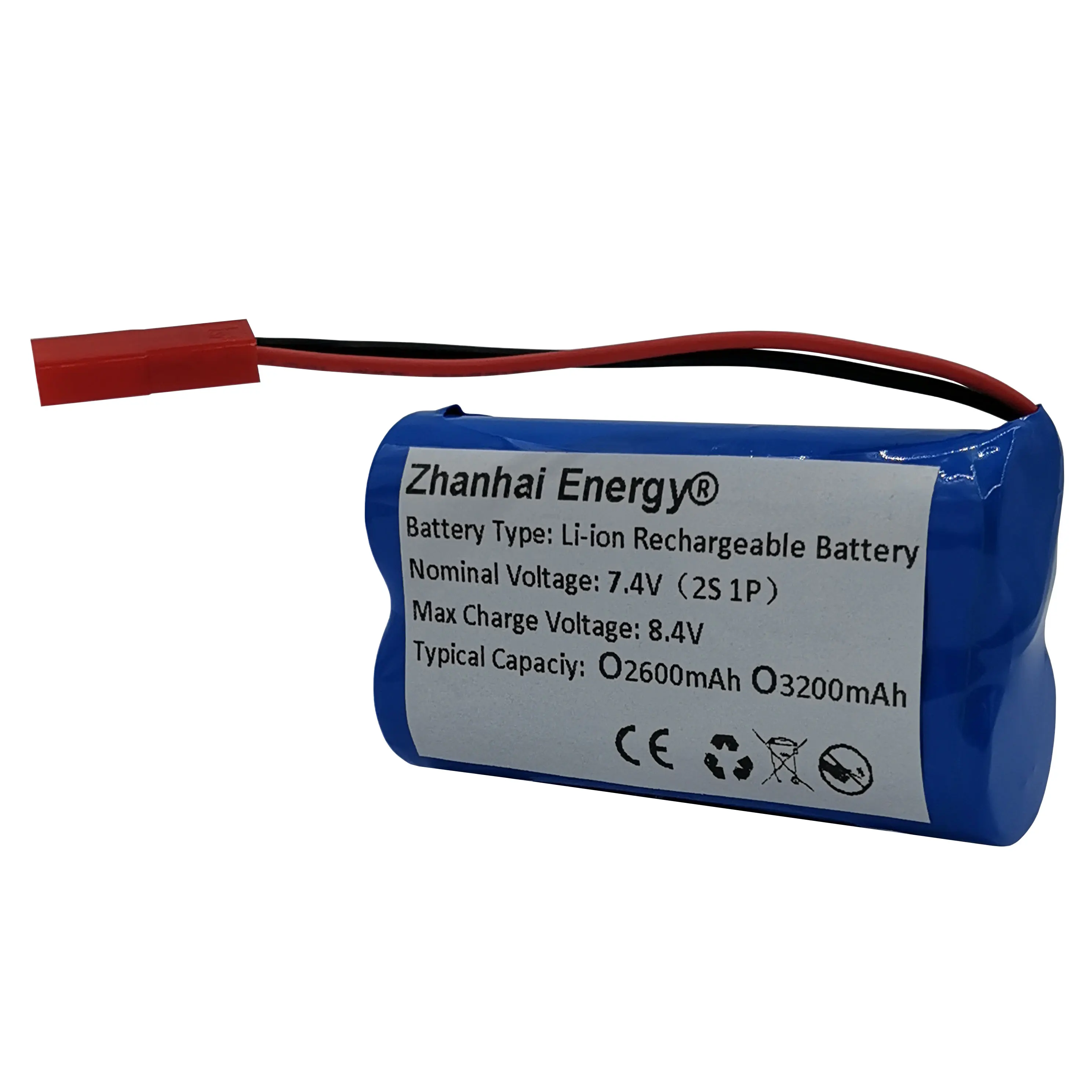 7.4V 2600mAh 3200mAh 18650 Li-Ion Rechargeable Battery Pack For 7.4V All Instruments Backup Battery New Available For Wholesale