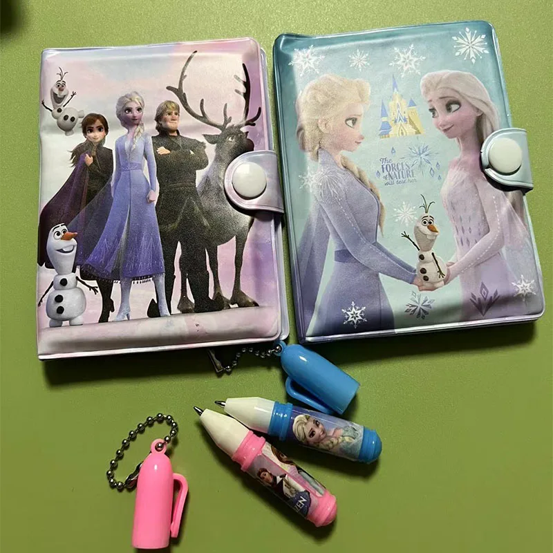 Anime Frozen Elsa Notebook Ballpoint Pen Cartoon Notepad To Do List Planner Stationery Set School Supplie Back To School Gift